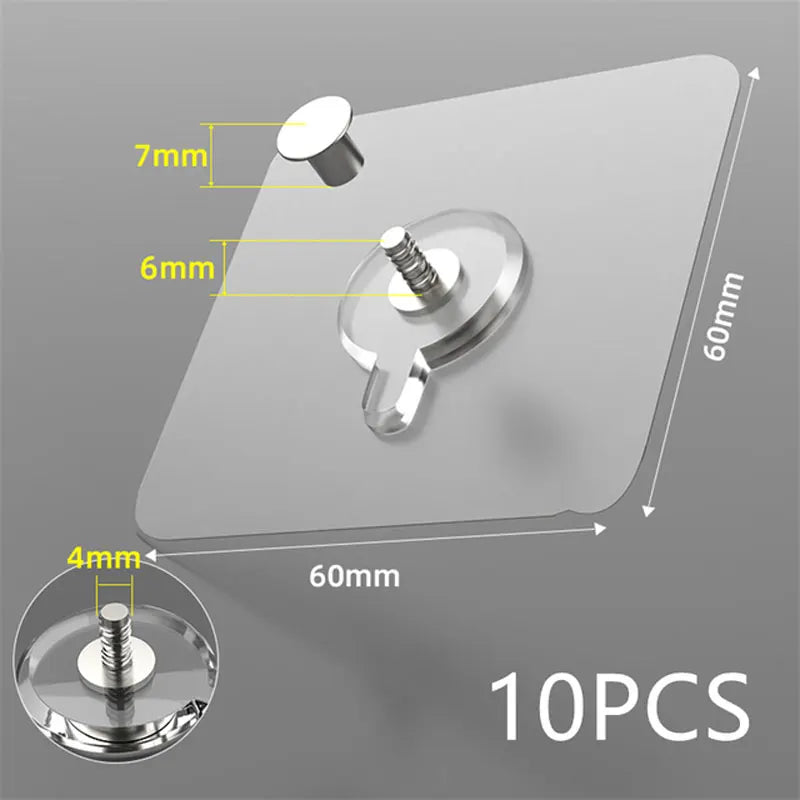 10PCS Photo Frame Hooks Storage Rack Screw