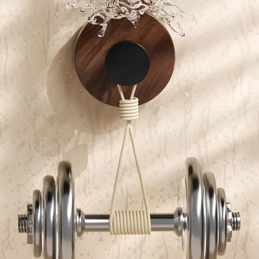 12pcs No-Drill Design Imitation Wood Door Hook