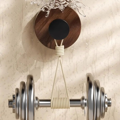 12pcs No-Drill Design Imitation Wood Door Hook
