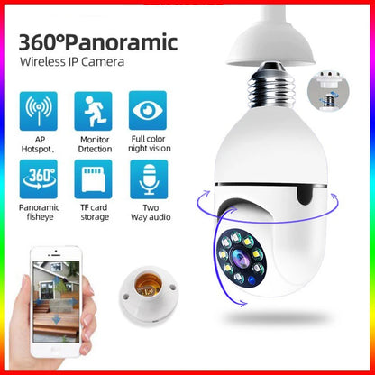 Smart Home 2.4G E27 Bulb Wifi Surveillance Camera HD