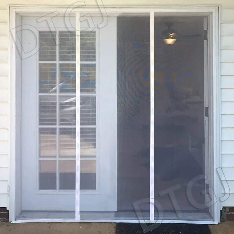 DTGJ Magnetic Door Screen White Mosquito Net