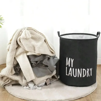Cotton and Linen Laundry Basket Household