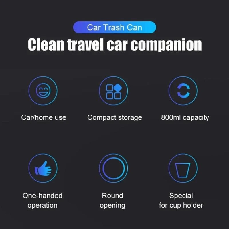 Auto Garbage Bin Ashtray Leak-proof Car Cup