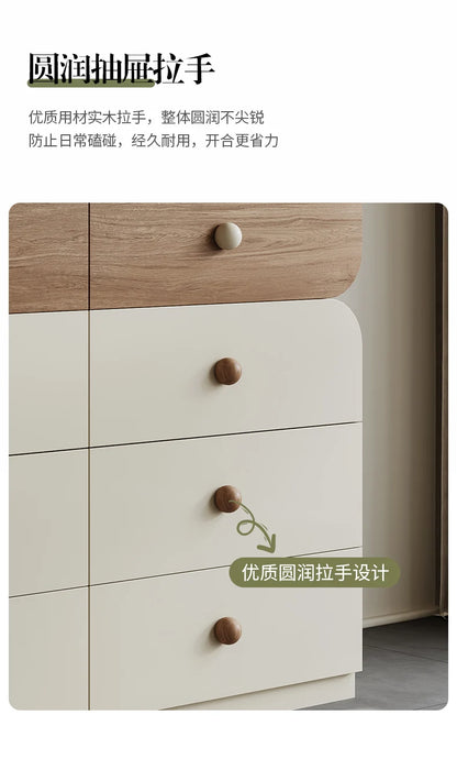 Cream Style Storage Design Creative Display Cabinet