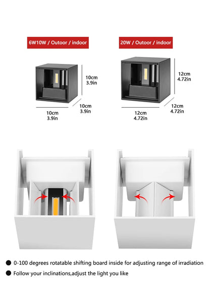 6W/10W/20W PIR Sensor  LED Wall Light