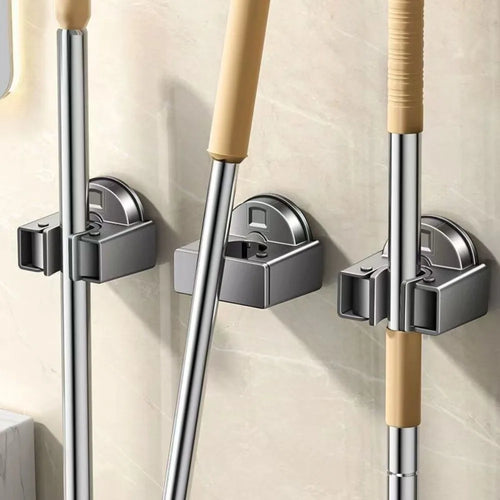 Broom Bathroom Mop Hook Suction Cup Wall Mounted