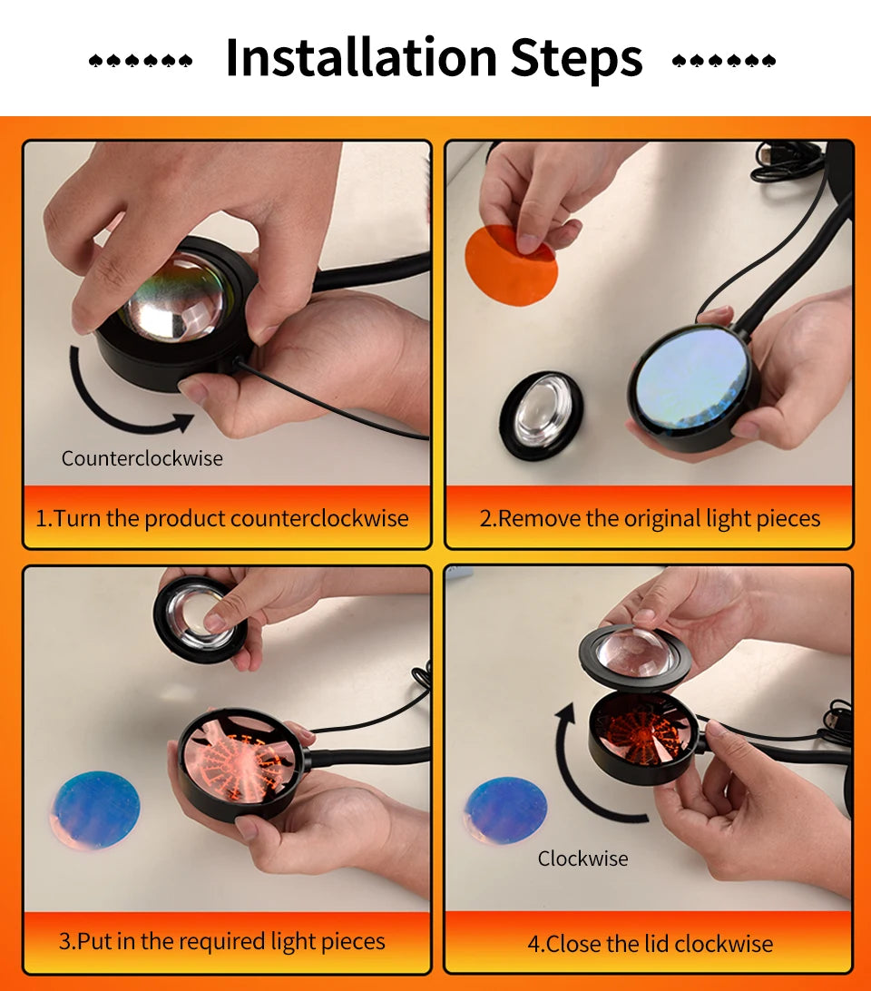 Smart Sunset Lamp LED Night Light