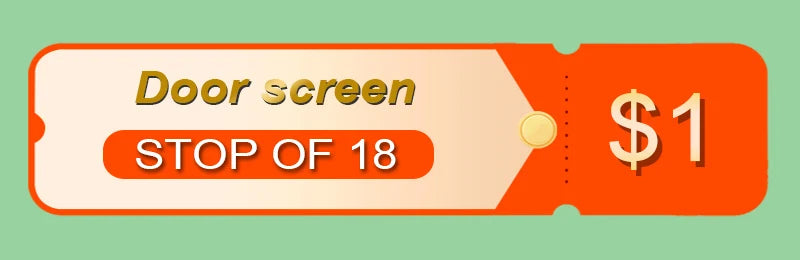 DTGJ Magnetic Door Screen White Mosquito Net