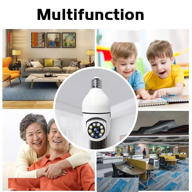 Smart Home 2.4G E27 Bulb Wifi Surveillance Camera HD