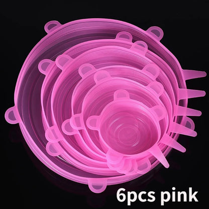 Silicone Stretch Food Covers Kitchen Fresh