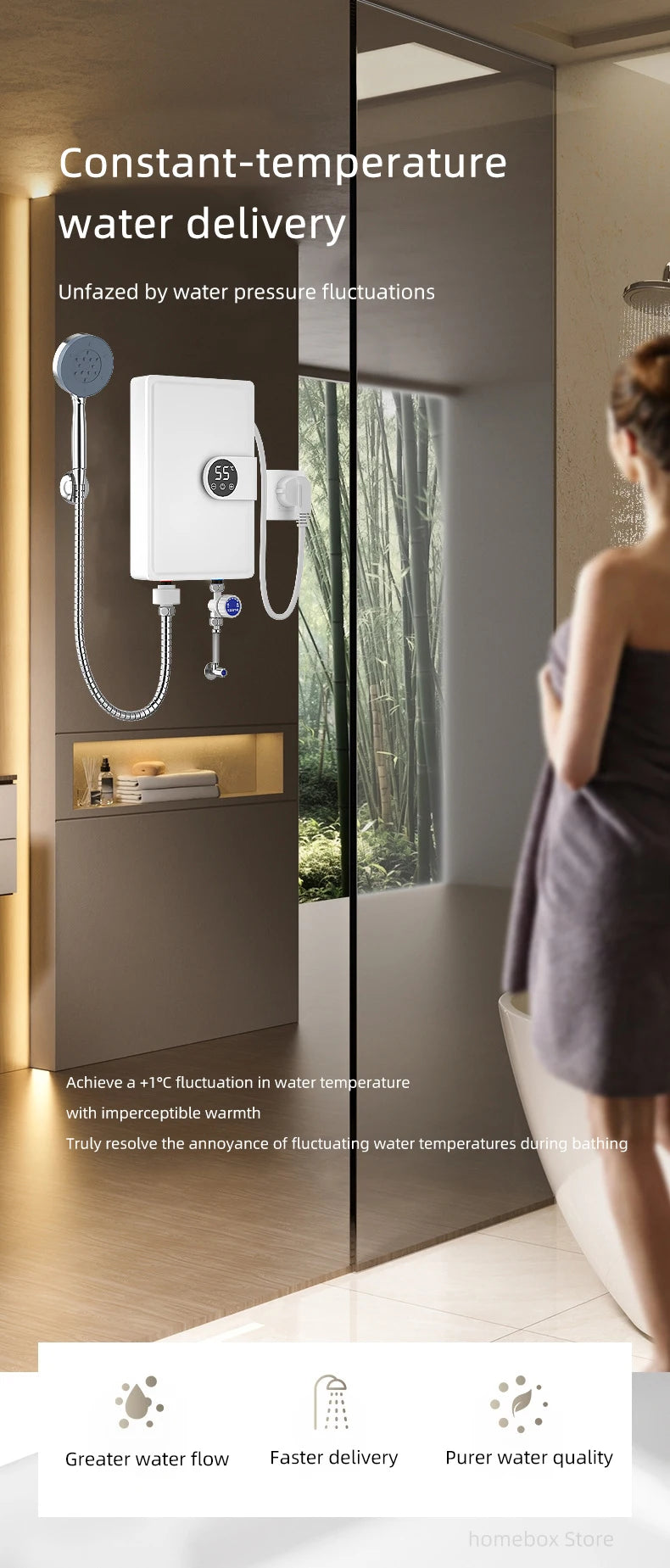 Smart Inverter Electric Instant Water Heater