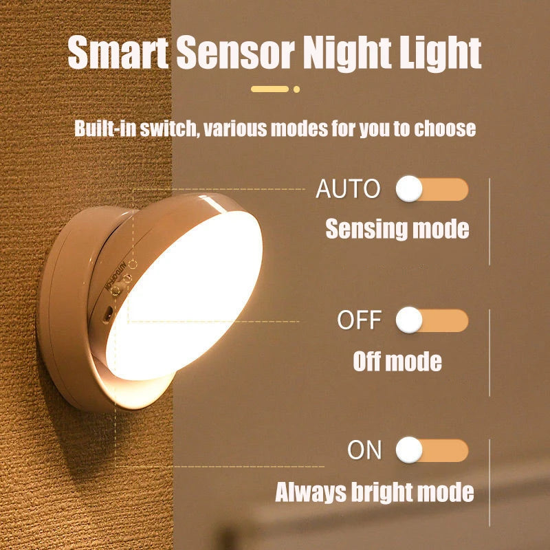LED Night Light USB Charging Motion Sensor
