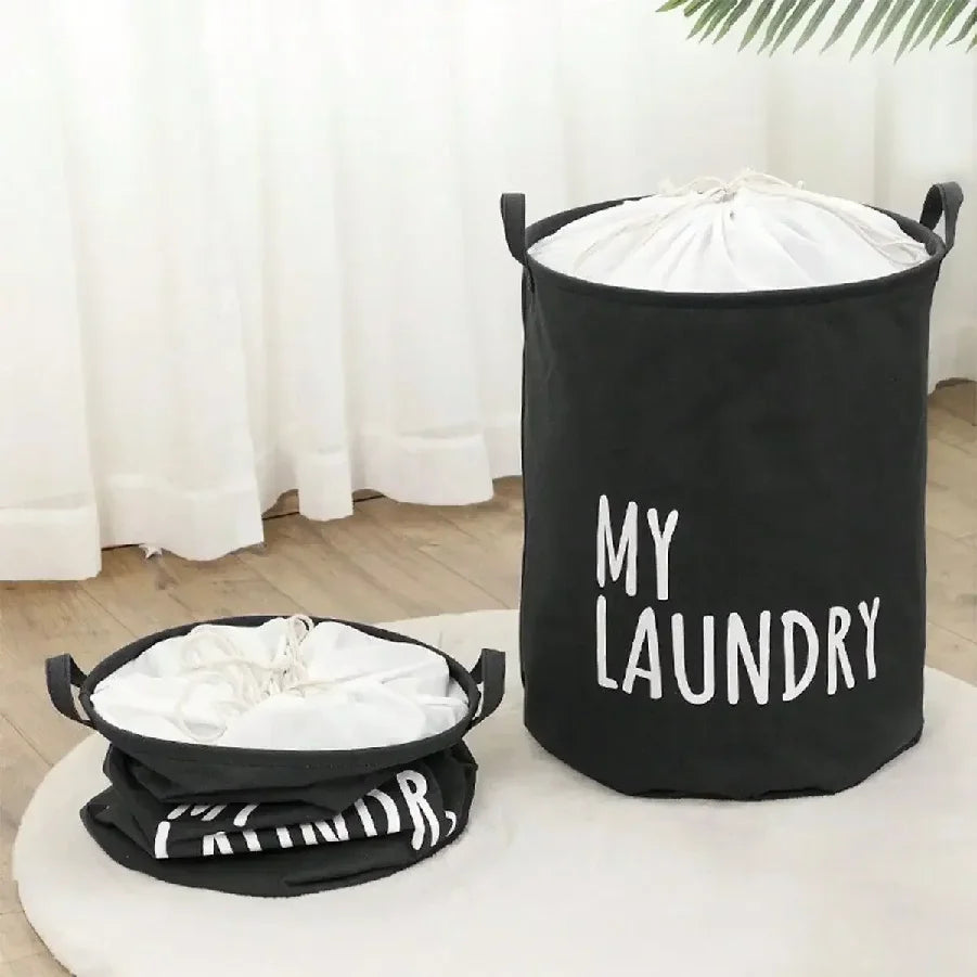 Cotton and Linen Laundry Basket Household