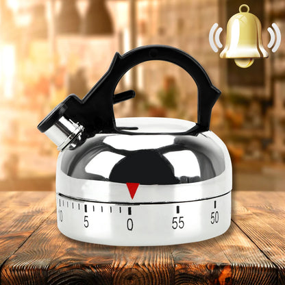 Kettle Shape Mechanical Cooking Timer Countdown Alarm