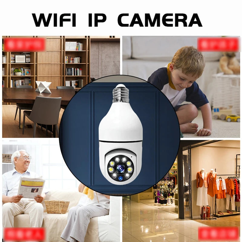 Smart Home 2.4G E27 Bulb Wifi Surveillance Camera HD