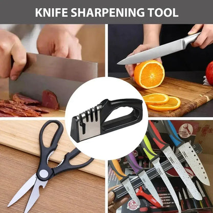 4 Segment Portable Non-Slip Knife Sharpener