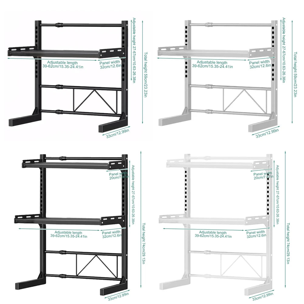 2/3 Layer Kitchen Storage Shelf Extendable