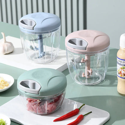 500/900ML Manual Meat Mincer Garlic Chopper