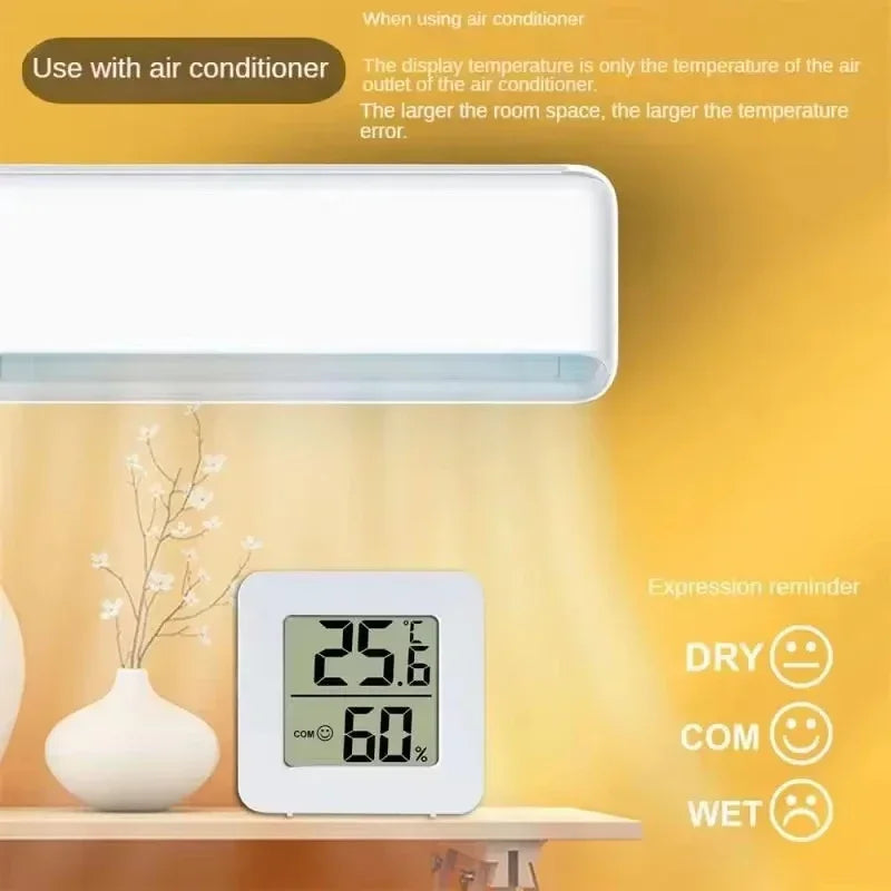 Smart Home Weather Station with Alarm Clock, LED Digital Thermometer
