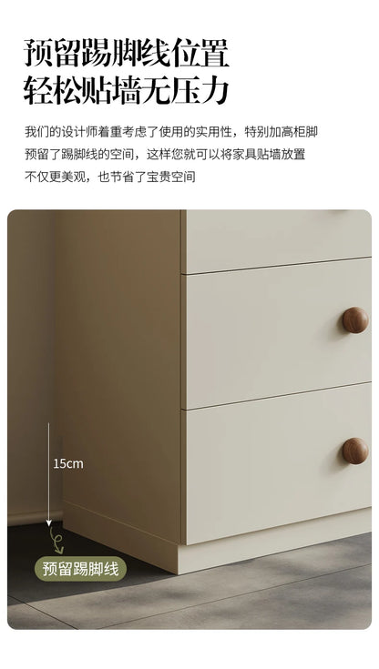 Cream Style Storage Design Creative Display Cabinet