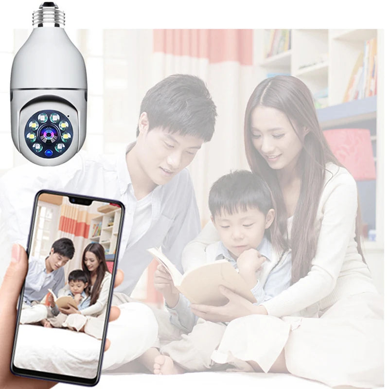 Smart Home 2.4G E27 Bulb Wifi Surveillance Camera HD