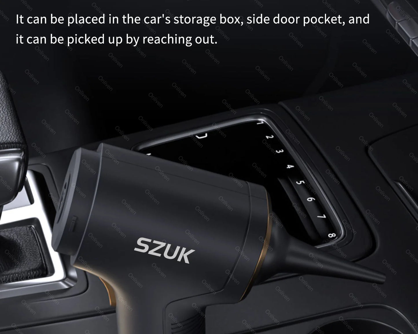 SZUK 98000PA Car Vacuum Cleaner Mini Portable