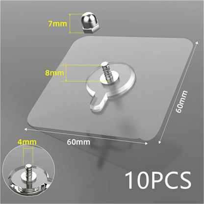 10PCS Photo Frame Hooks Storage Rack Screw
