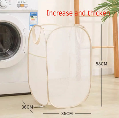 Collapsible Mesh Laundry Hamper Foldable