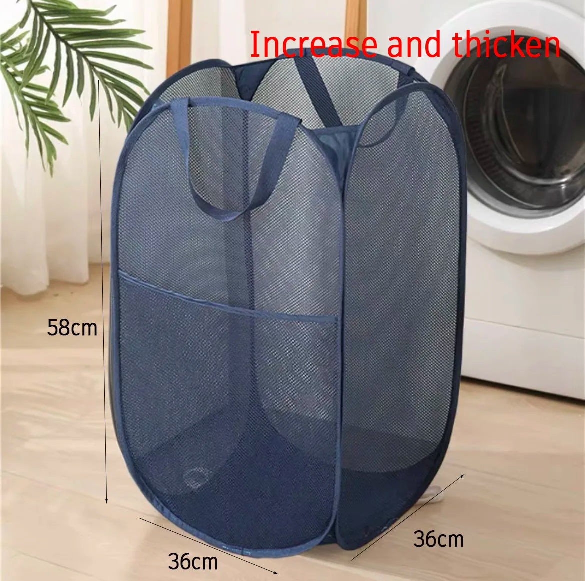 Collapsible Mesh Laundry Hamper Foldable