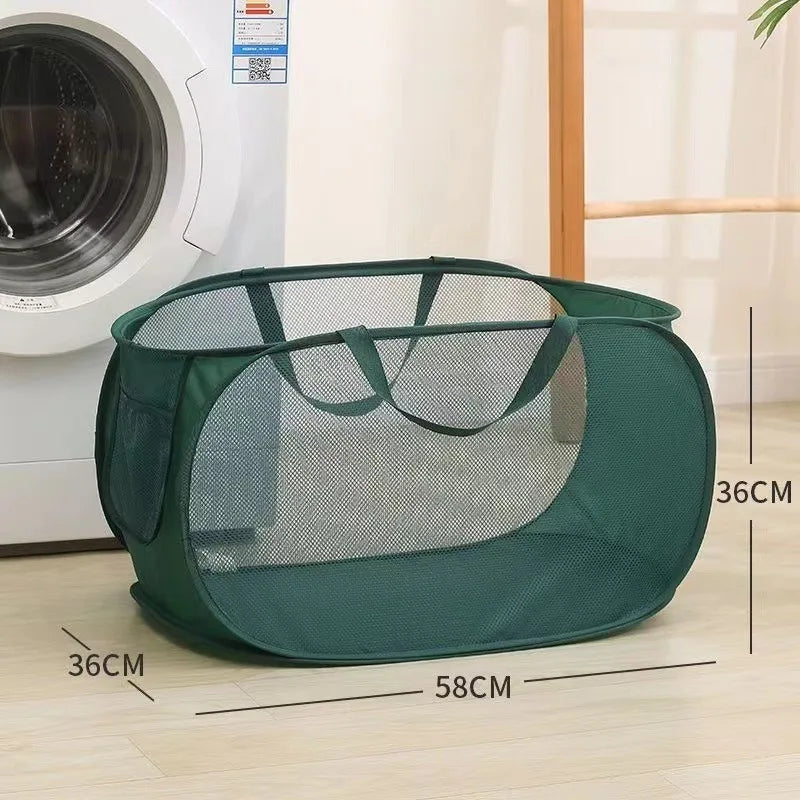 Collapsible Mesh Laundry Hamper Foldable