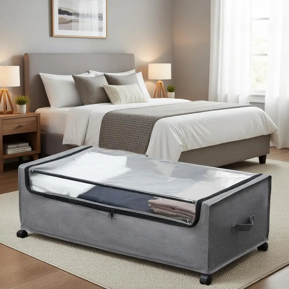 Heavy-Duty 4XL 90L Rolling Underbed Storage