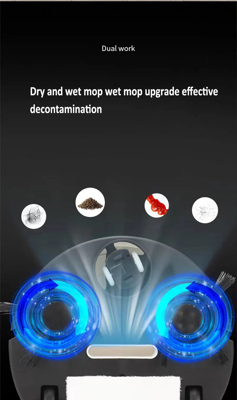 3 In 1 Smart Wireless Dragging Cleaning Sweep Floor For Home Office