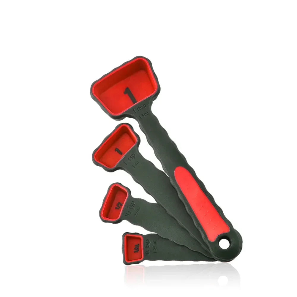 1set Silicone Measuring Spoon Foldable