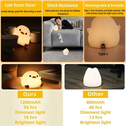 DoDo Duck Night Light, Cute Duck Lamp