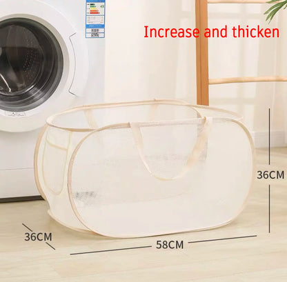 Collapsible Mesh Laundry Hamper Foldable