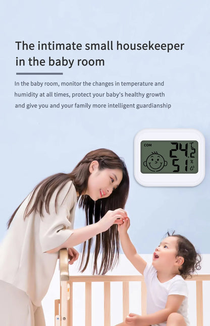 Smart Home Weather Station with Alarm Clock, LED Digital Thermometer