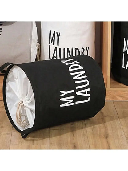 Cotton and Linen Laundry Basket Household