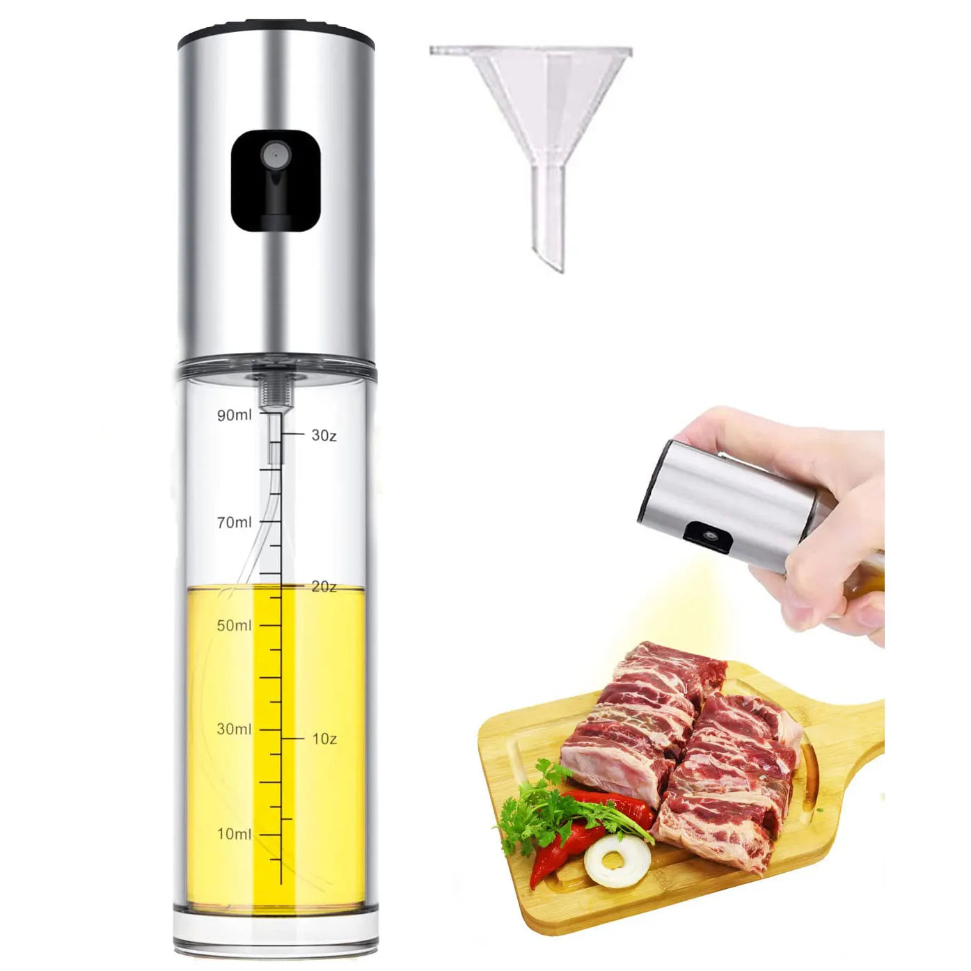 Olive Oil Spray Bottle With Funnel 100ml