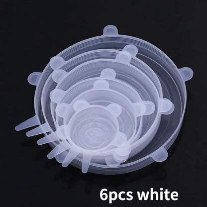 Silicone Stretch Food Covers Kitchen Fresh