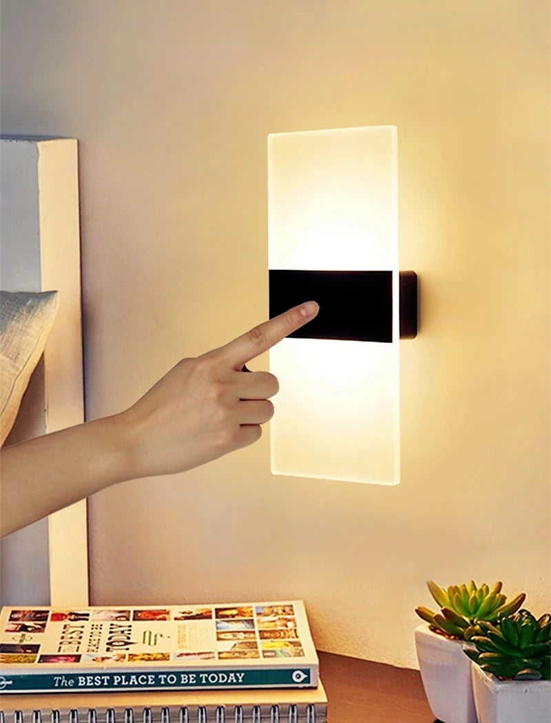 Touch Sensor Switch LED Wall Lamp