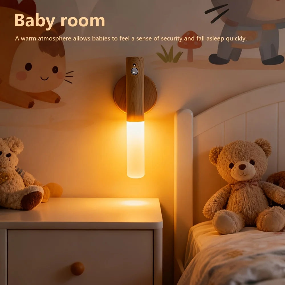 Smart Sensor Night Rechargeable Magnetic Wall Lamp