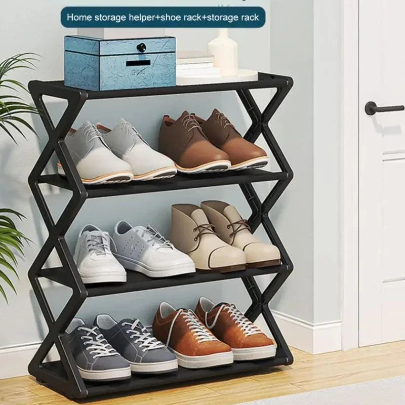 Large Capacity & Easy Assembly Space - Saving Z - Type Shoe Rack