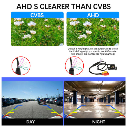 1080P Clear Anti-Interference 170 Degree Wide Angle Car Rear View Camera