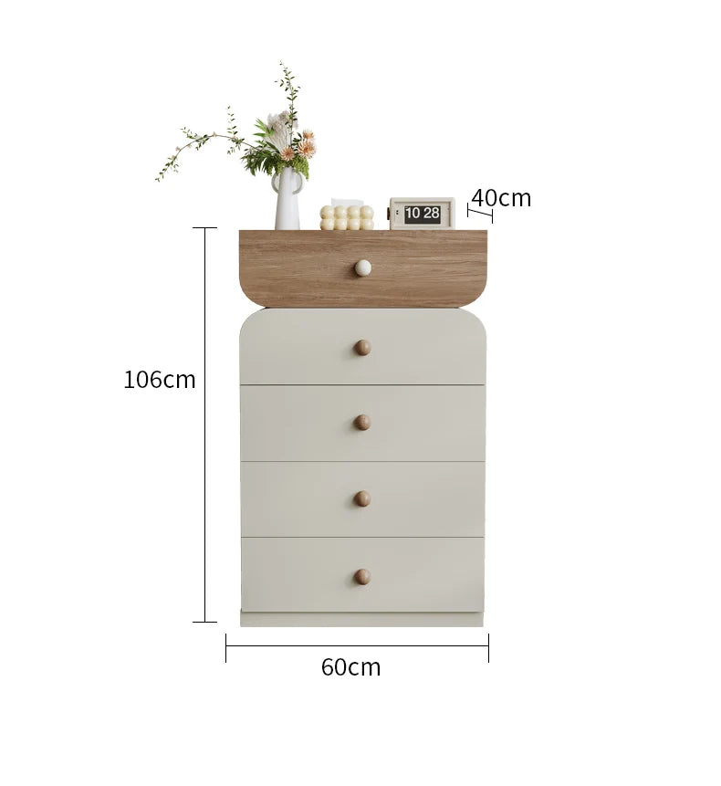 Cream Style Storage Design Creative Display Cabinet