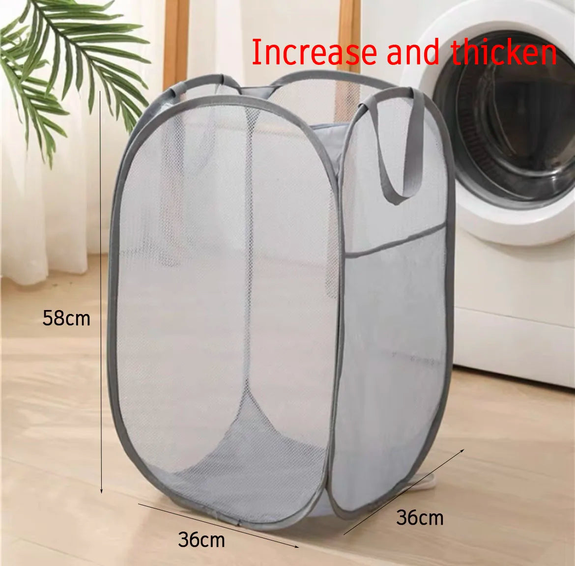 Collapsible Mesh Laundry Hamper Foldable