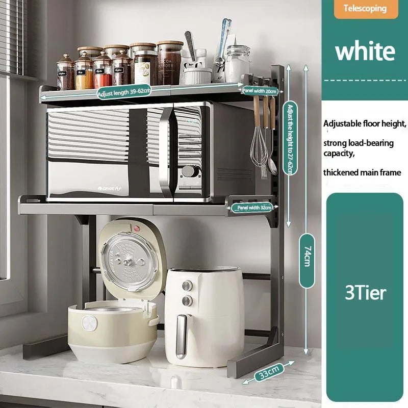 2/3 Layer Kitchen Storage Shelf Extendable