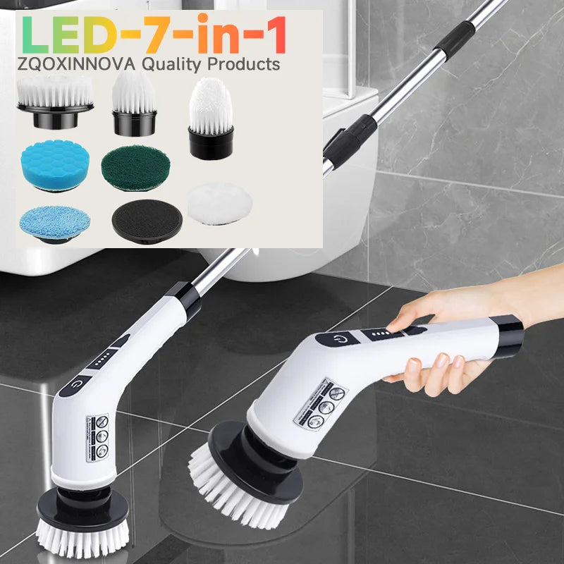 Household Cordless Multipurpose Spin Scrubber
