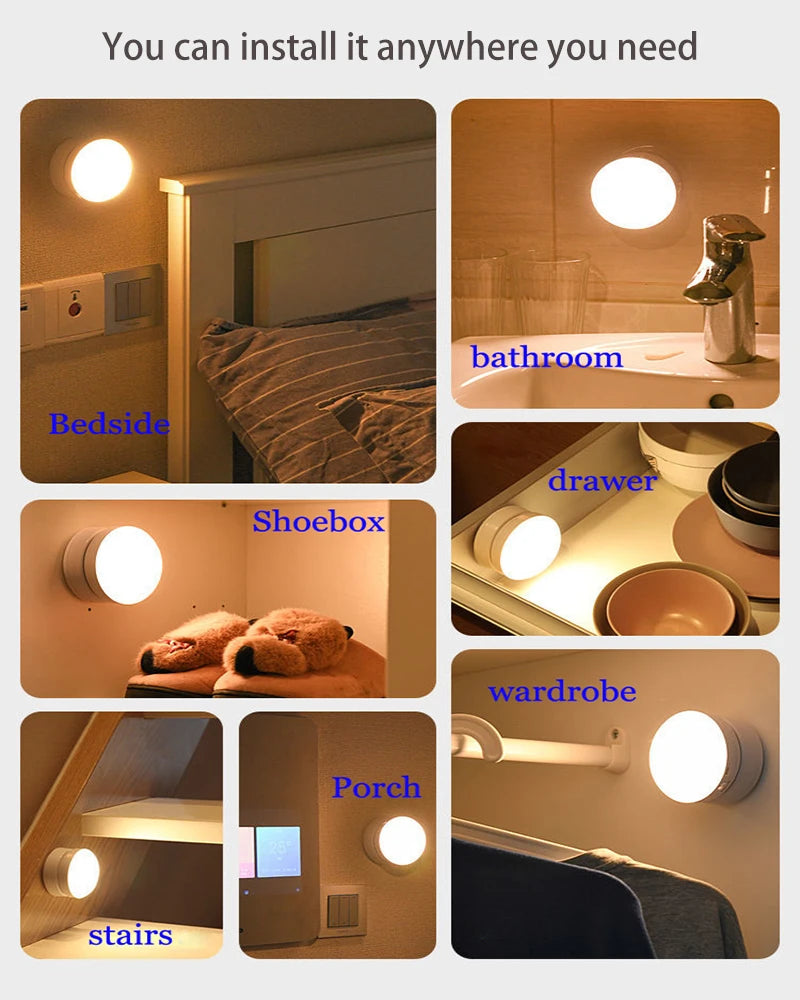 LED Night Light USB Charging Motion Sensor