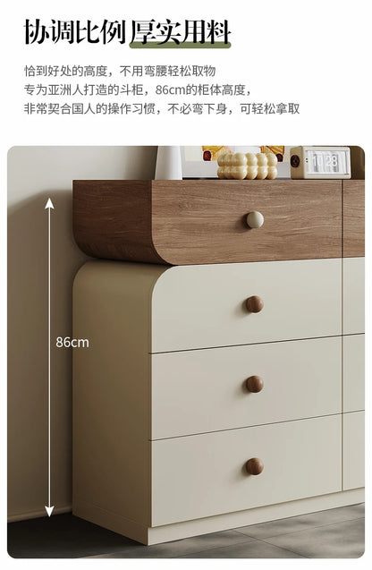 Cream Style Storage Design Creative Display Cabinet