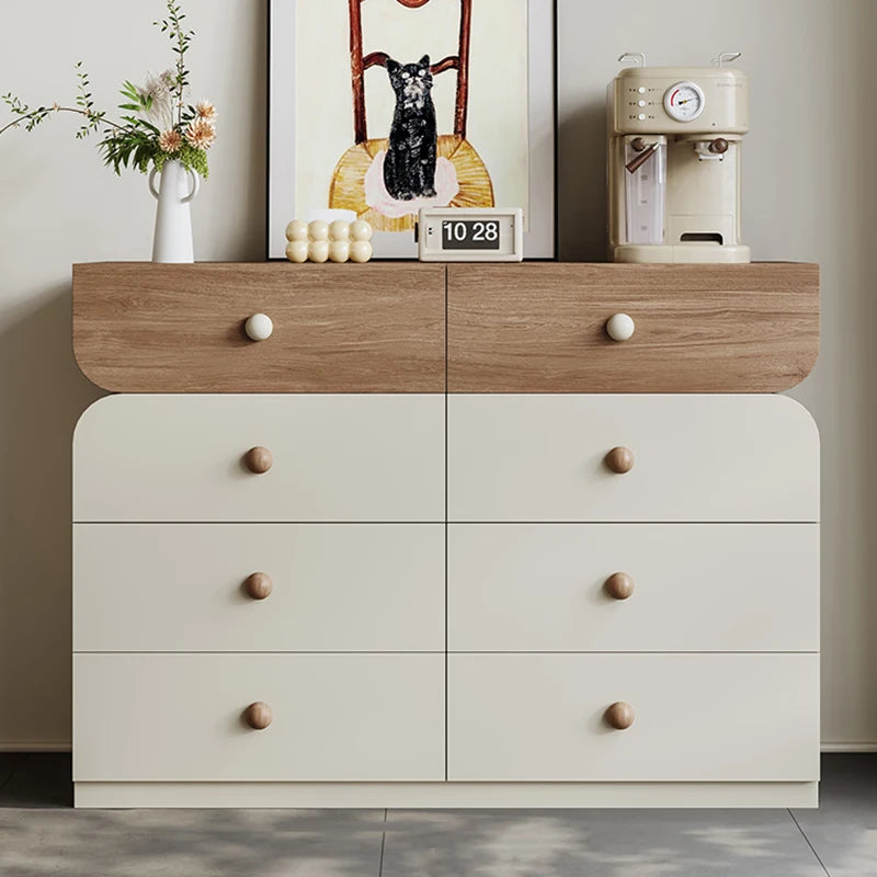 Cream Style Storage Design Creative Display Cabinet